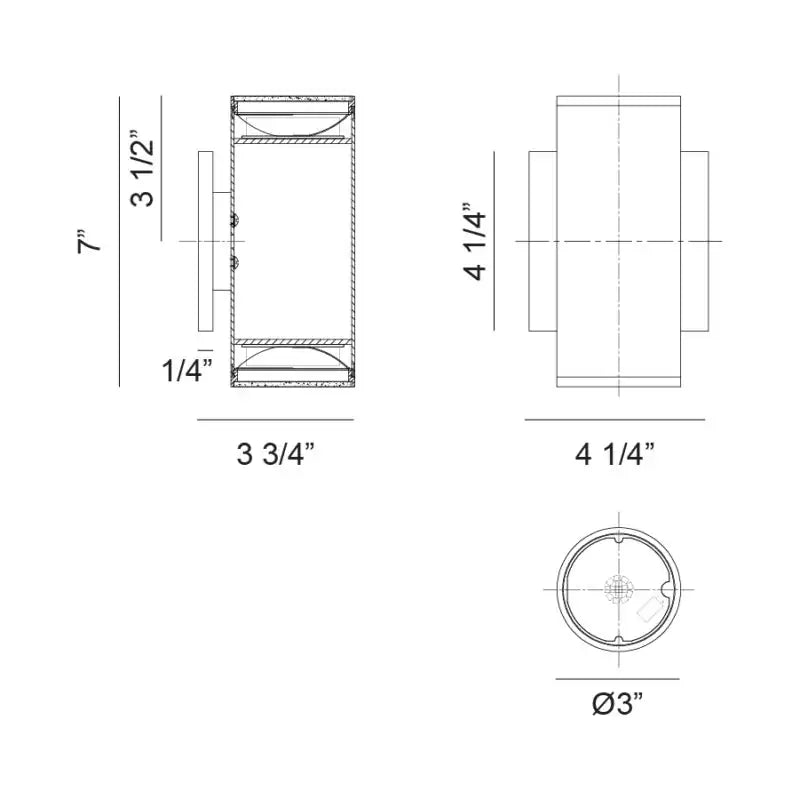 MATTEO, TUBULAR OUTDOOR LIGHTING, OUTDOOR WALL LIGHTS