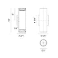 MATTEO, TUBULAR OUTDOOR LIGHTING, OUTDOOR WALL LIGHTS
