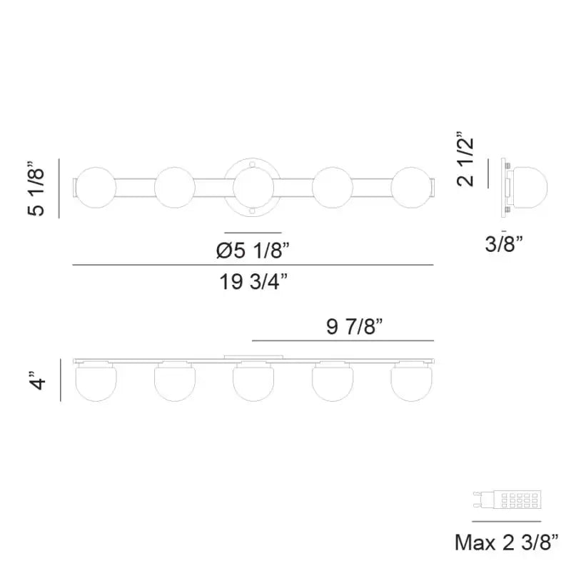 MATTEO, PIZZAZZ WALL SCONCE, WALL SCONCES