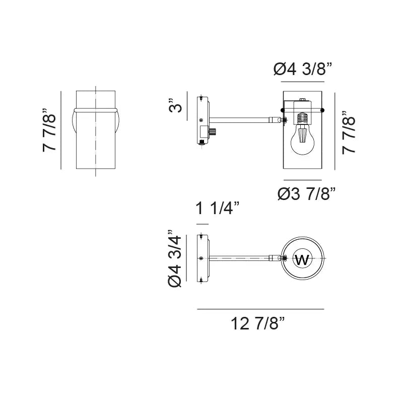 MATTEO, CILINDRO WALL SCONCE, WALL SCONCES