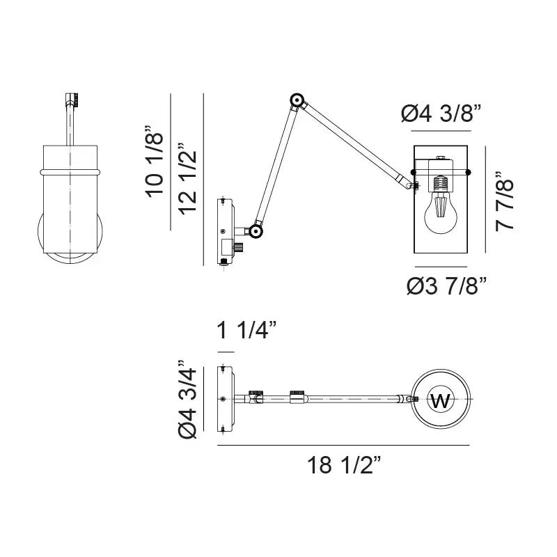 MATTEO, CILINDRO WALL SCONCE, WALL SCONCES