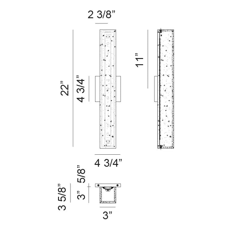 MATTEO, MURO WALL SCONCE, WALL SCONCES