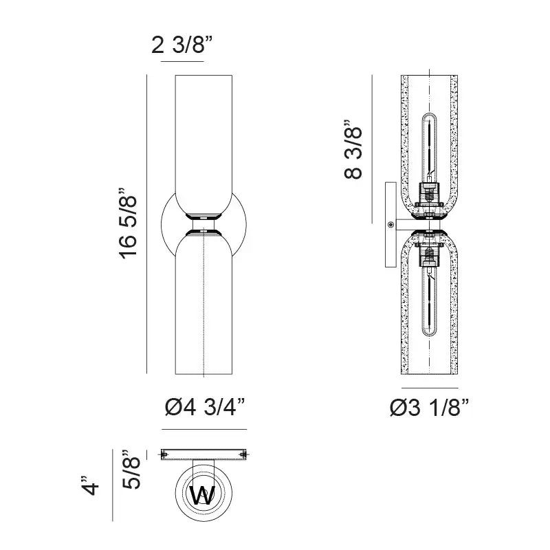 MATTEO, JULES WALL SCONCE, WALL SCONCES