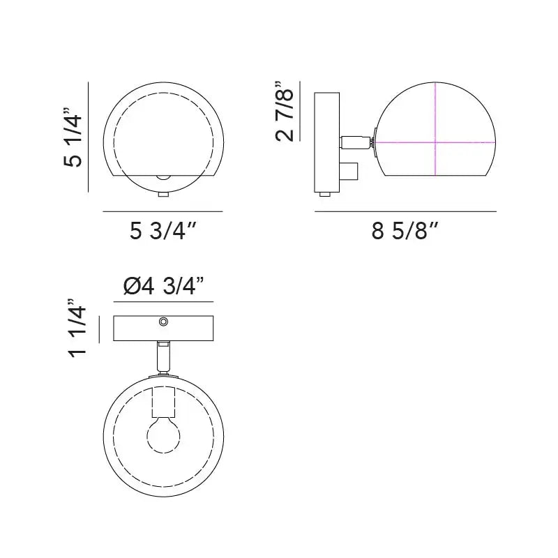 MATTEO, ORB WALL SCONCE, WALL SCONCES