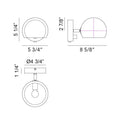 MATTEO, ORB WALL SCONCE, WALL SCONCES