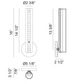 MATTEO, AXIS WALL SCONCE, WALL SCONCES