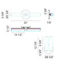 MATTEO, AXIS WALL SCONCE, WALL SCONCES