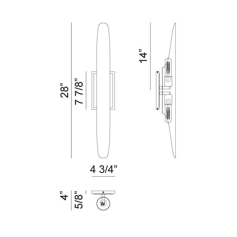 MATTEO, STYLUS WALL SCONCE, WALL SCONCES