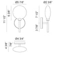 MATTEO, PEONY WALL SCONCE, WALL SCONCES