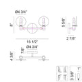 MATTEO, CLOUDBURST WALL SCONCE, WALL SCONCES