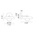 MATTEO, CRESTON WALL SCONCE, WALL SCONCES