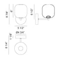 MATTEO, REFRAX WALL SCONCE, WALL SCONCES