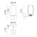 MATTEO, REFRAX WALL SCONCE, WALL SCONCES
