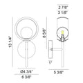 MATTEO, DELCIA WALL SCONCE, WALL SCONCES
