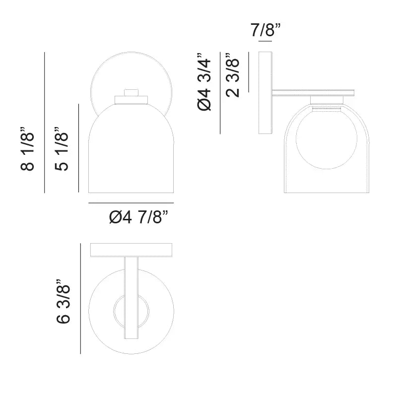 MATTEO, DERBISHONE WALL SCONCE, WALL SCONCES