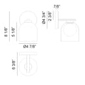 MATTEO, DERBISHONE WALL SCONCE, WALL SCONCES