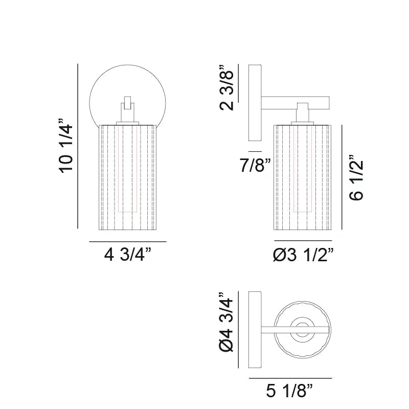 MATTEO, KRISTOF WALL SCONCE, WALL SCONCES