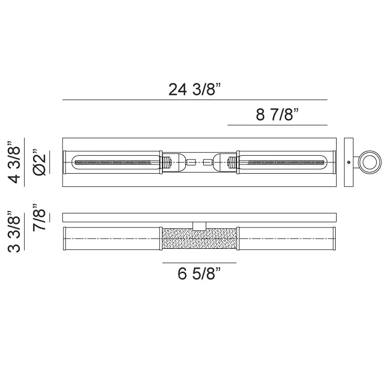 MATTEO, TUBO WALL SCONCE, WALL SCONCES