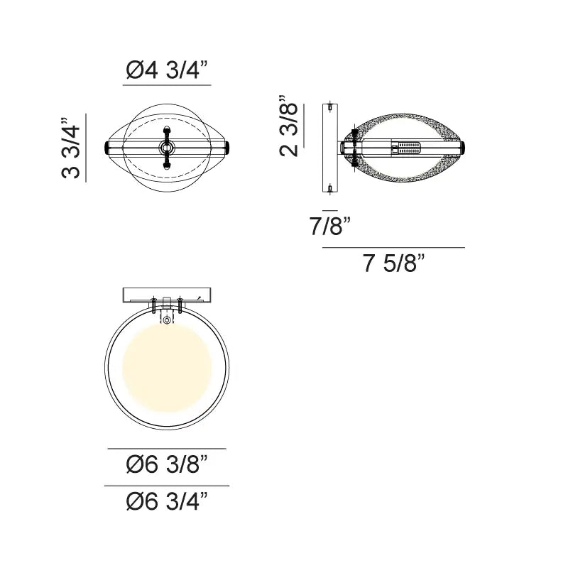 MATTEO, CHATOYANT WALL SCONCE, WALL SCONCES