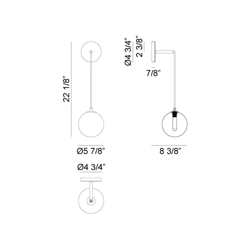 MATTEO, MAGMA WALL SCONCE, WALL SCONCES