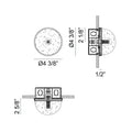 MATTEO, MISTY WALL SCONCE/CEILING MOUNT, WALL SCONCES
