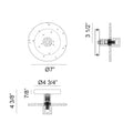 MATTEO, MONUMENT WALL SCONCE/CEILING MOUNT, WALL SCONCES