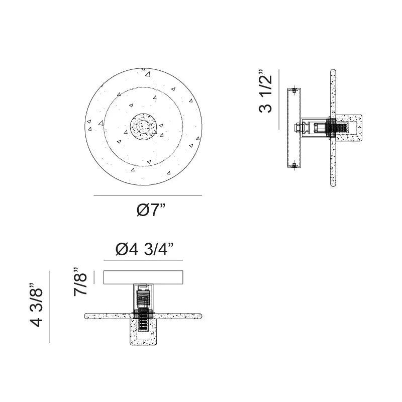 MATTEO, MONUMENT WALL SCONCE/CEILING MOUNT, WALL SCONCES