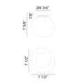 MATTEO, MELOTTE WALL SCONCE/CEILING MOUNT, WALL SCONCES
