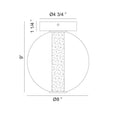 MATTEO, BELANGE WALL SCONCE/CEILING MOUNT, WALL SCONCES