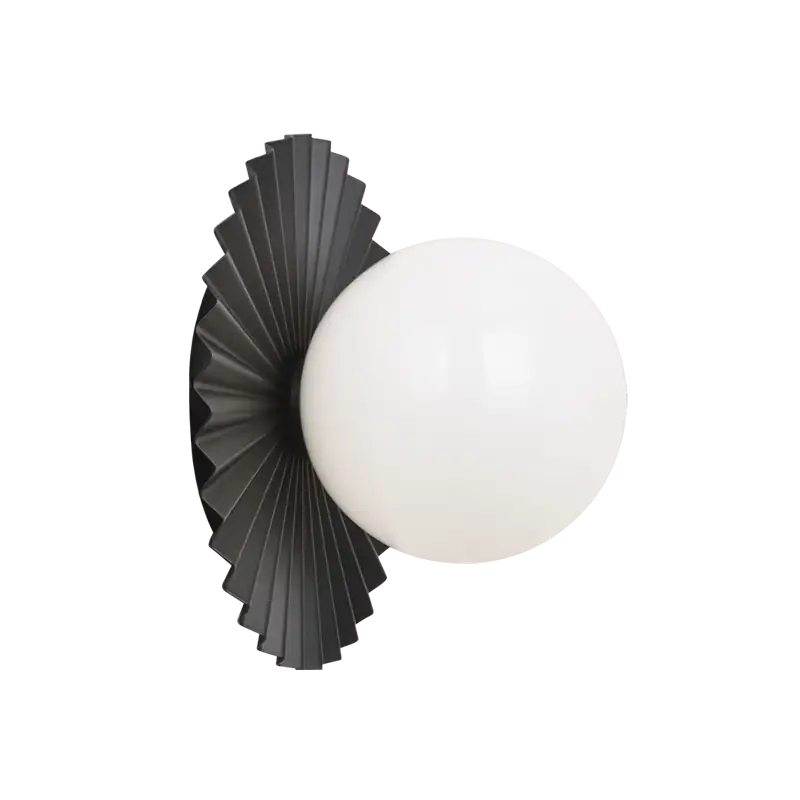 MATTEO, MODERN RUFF WALL SCONCE/CEILING MOUNT, WALL SCONCES