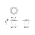 MATTEO, MODERN RUFF WALL SCONCE/CEILING MOUNT, WALL SCONCES