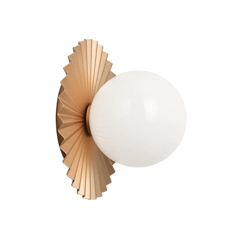 MATTEO, MODERN RUFF WALL SCONCE/CEILING MOUNT, WALL SCONCES