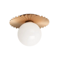 MATTEO, MODERN RUFF WALL SCONCE/CEILING MOUNT, WALL SCONCES