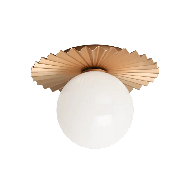 MATTEO, MODERN RUFF WALL SCONCE/CEILING MOUNT, WALL SCONCES