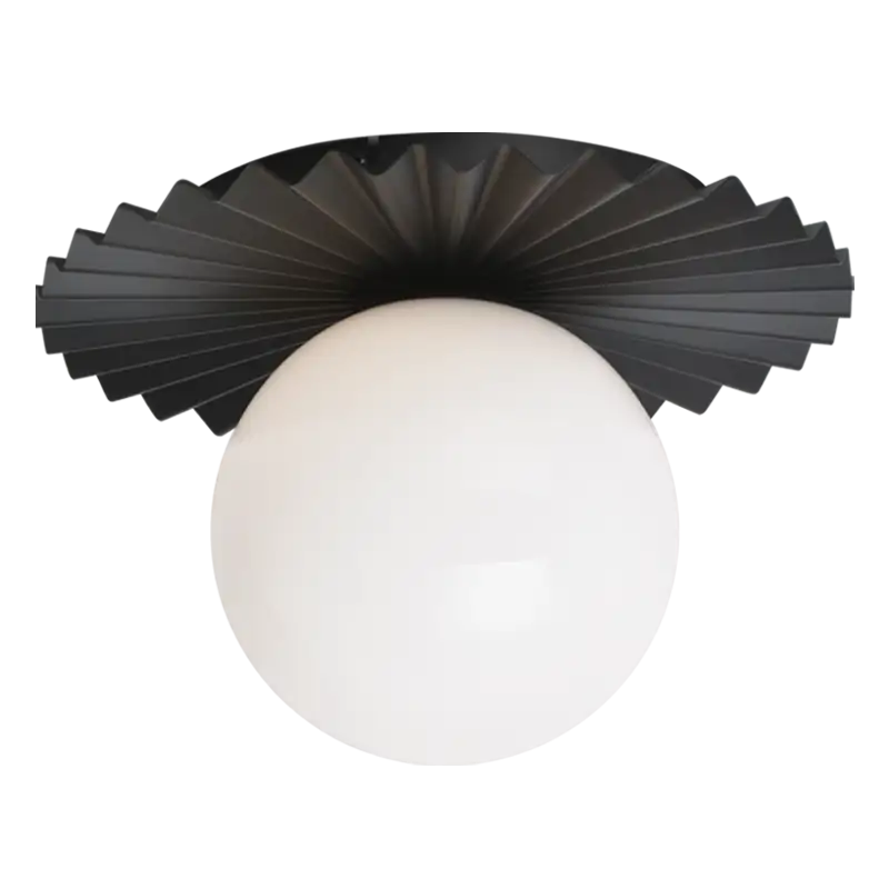 MATTEO, MODERN RUFF WALL SCONCE/CEILING MOUNT, WALL SCONCES