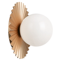 MATTEO, MODERN RUFF WALL SCONCE/CEILING MOUNT, WALL SCONCES