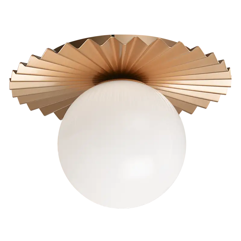 MATTEO, MODERN RUFF WALL SCONCE/CEILING MOUNT, WALL SCONCES