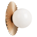 MATTEO, MODERN RUFF WALL SCONCE/CEILING MOUNT, WALL SCONCES