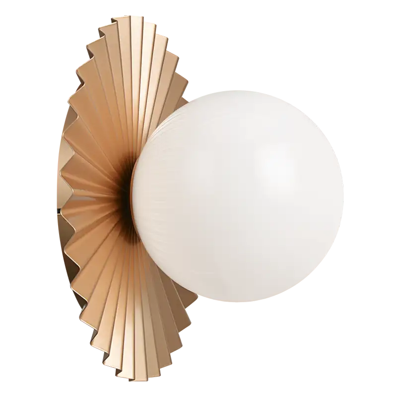 MATTEO, MODERN RUFF WALL SCONCE/CEILING MOUNT, WALL SCONCES