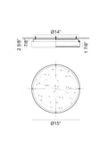 MATTEO, MARBLESTONE CEILING MOUNT, FLUSH MOUNT CEILING LIGHTS