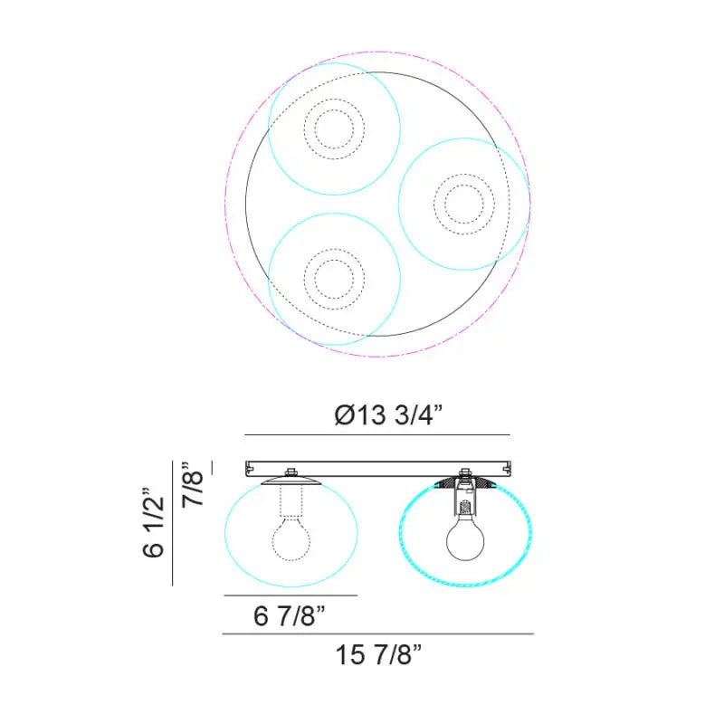 MATTEO, BULBUS CEILING MOUNT, FLUSH MOUNT CEILING LIGHTS