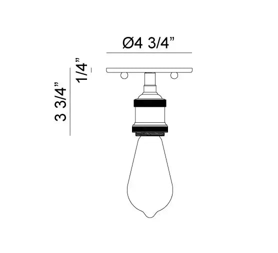 MATTEO, BULSTRODE'S WORKSHOP CEILING MOUNT, FLUSH MOUNT CEILING LIGHTS
