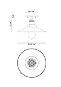 MATTEO, BULSTRODE'S WORKSHOP CEILING MOUNT, FLUSH MOUNT CEILING LIGHTS