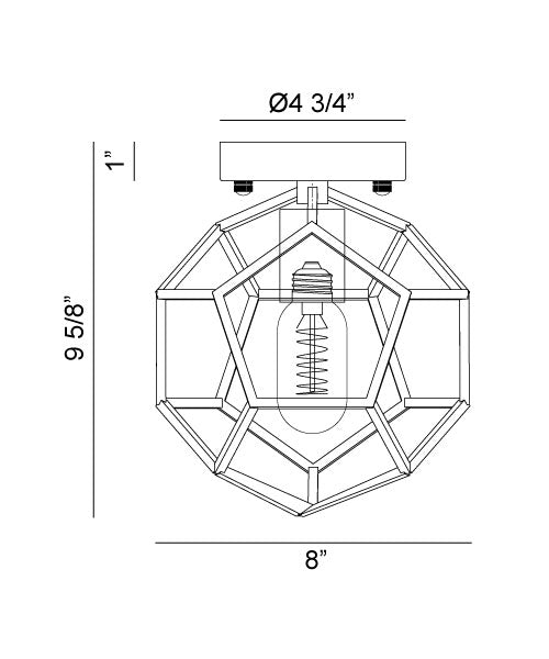MATTEO, GEOMETRY SERIES CEILING MOUNT, FLUSH MOUNT CEILING LIGHTS