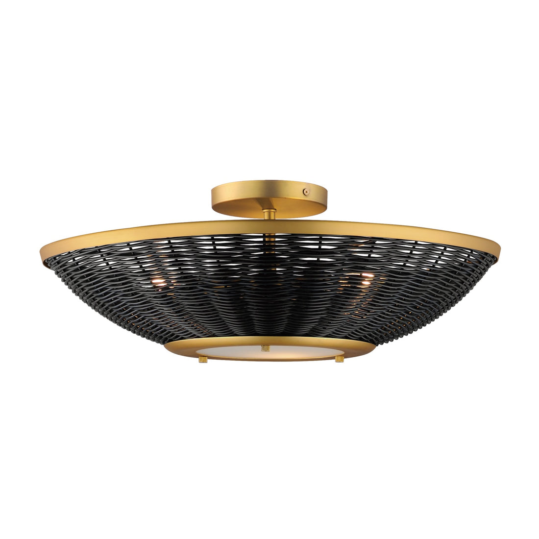 MAXIM, RATTAN-WALL SCONCE, SEMI FLUSH MOUNT LIGHT