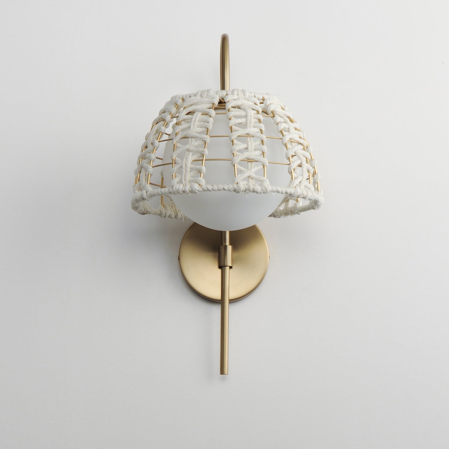 MAXIM, MACRAME-WALL SCONCE, WALL SCONCES