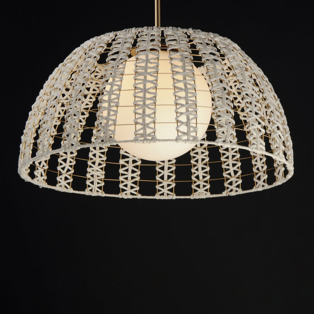 MAXIM, MACRAME-SINGLE PENDANT, CHANDELIER LIGHT
