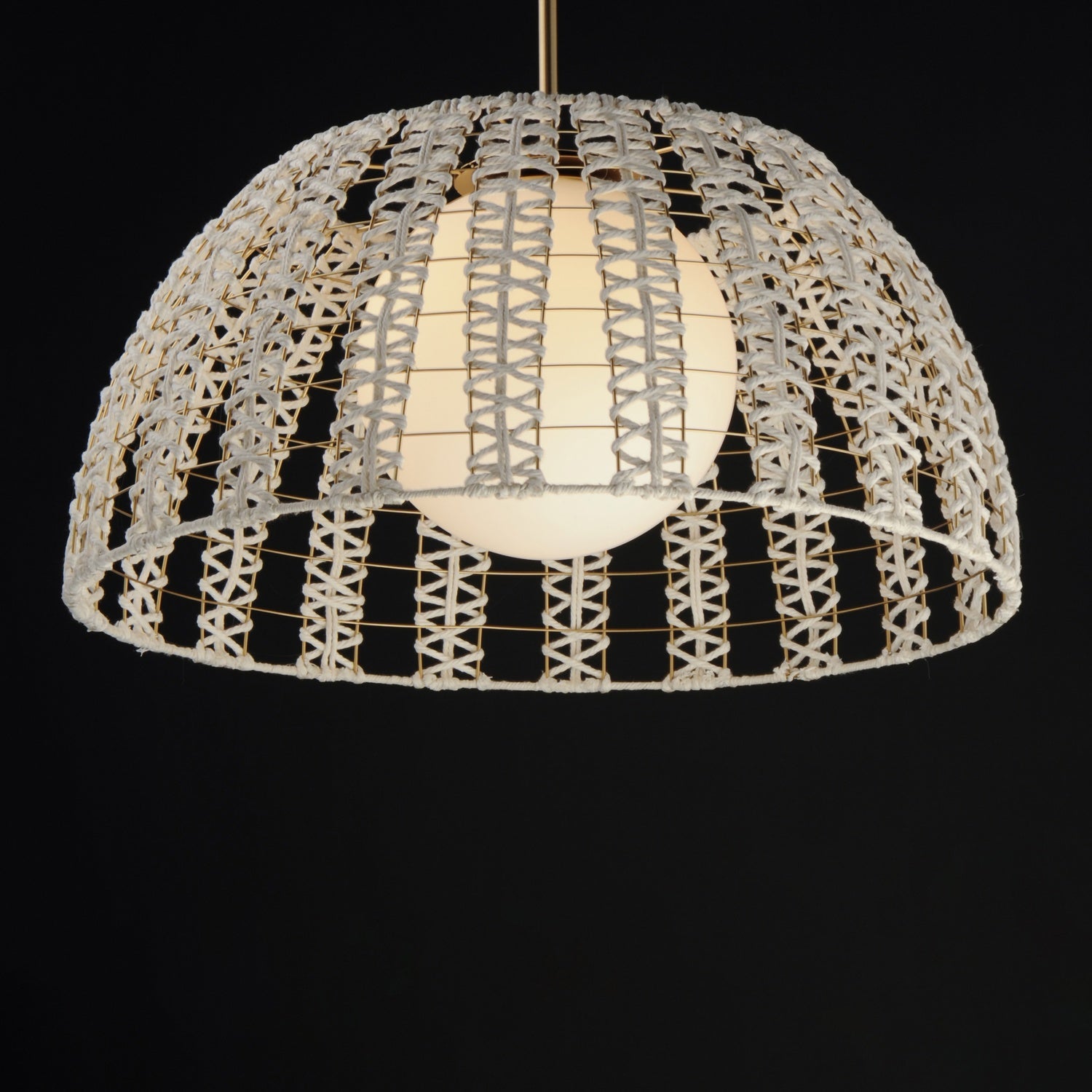 MAXIM, MACRAME-SINGLE PENDANT, CHANDELIER LIGHT