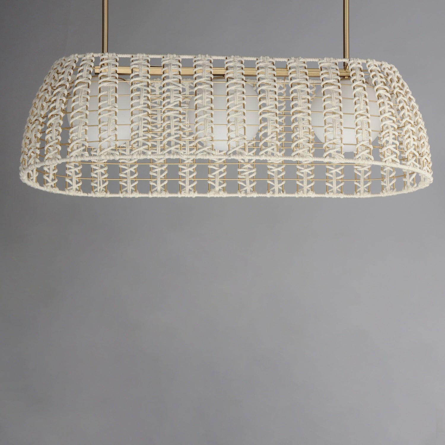 MAXIM, MACRAME-LINEAR PENDANT, CHANDELIER LIGHT