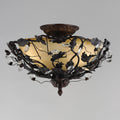 MAXIM, ELEGANTE-SEMI-FLUSH MOUNT, SEMI FLUSH MOUNT LIGHT